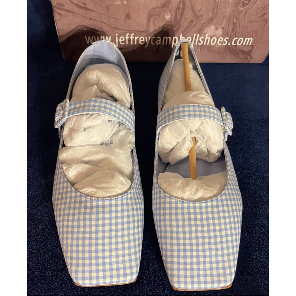 Anthropologie x Jeffrey Campbell Square-Toed Mary Flats NWT SZ 9.5 - Picture 5 of 15